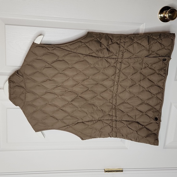 Eddie Bauer goose down vest quilted snap button EB550 medium fill - Picture 3 of 14